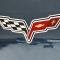 American Car Craft 2005-2013 C6 Corvette - Emblem Trim Rings 2Pc, Polished Stainless Steel 042080