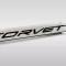 American Car Craft Corvette C8 Door Prop Polished/Brushed Stainless 'Corvette' - Passenger Side Only, Choose Inlay 881065