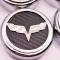 American Car Craft 2005-2013 C6 Corvette - Crossed Flag Fluid Cap Covers 6Pc Manual Transmission, Choose Color 043083