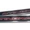 American Car Craft 2020-2024 C8 Corvette - Replacement Door Sills Carbon Fiber with Brushed Stainless Steel 'Stingray' Style Insert Carbon Fiber, Choose Vinyl Inlay Color 881009