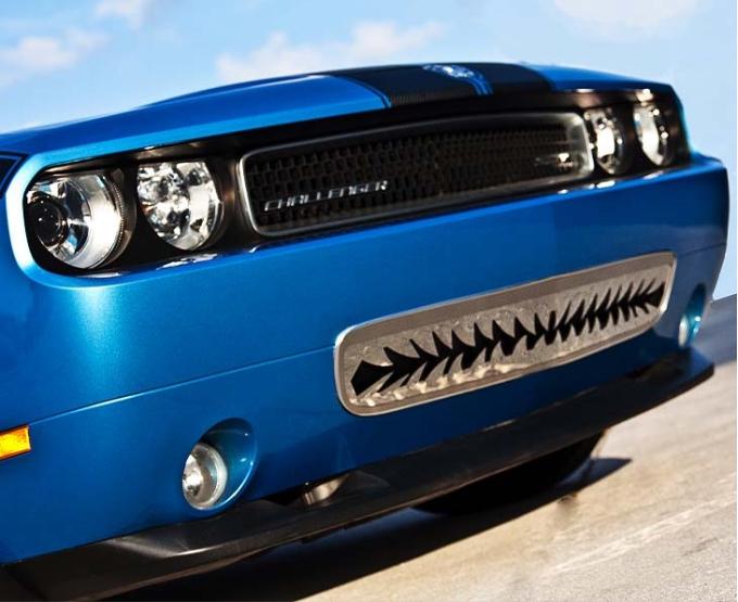 American Car Craft 2008-2010 Challenger 5.7L/SRT8 - Lower Front 'Shark Tooth' Grille (08-10), Polished Stainless Steel 152010