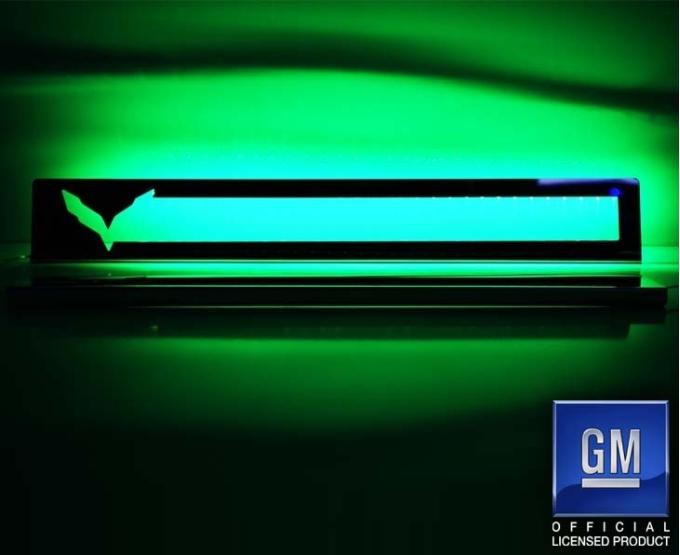 American Car Craft 2014-2019 Z06/C7/Z51 Corvette Stingray - LED Door Sill Overlays 2Pc, Polished Stainless, Choose LED Color 051016