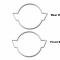 American Car Craft 1991-1996 C4 Corvette Emblem Trim Rings 2Pc, Polished Finish 022006