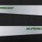 American Car Craft 2005-2013 C6 Corvette - Door Guards with SUPERCHARGED Inlay 2Pc, Brushed Stainless, Choose Color 041057