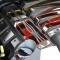 American Car Craft 2010-2015 Camaro SS - Fuel Rail Covers Laser-cut True Flame 2Pc, Polished Stainless Steel with Brushed Inlay 103012