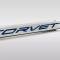 American Car Craft Corvette C8 Door Prop Polished/Brushed Stainless 'Corvette' - Passenger Side Only, Choose Inlay 881065