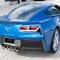 American Car Craft 2014-2019 C7 Corvette Stingray - Tag Back-Plate, Carbon Fiber With Stainless Steel Trim 052066
