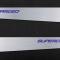 American Car Craft 2005-2013 C6 Corvette - Door Guards with SUPERCHARGED Inlay 2Pc, Brushed Stainless, Choose Color 041057
