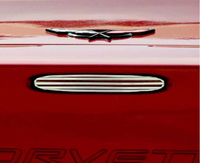 American Car Craft 2005-2013 C6 Corvette - 5th Brake Light Grille Billet Style, Polished Stainless Steel 042069