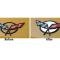 American Car Craft 1997-2004 C5/Z06 Corvette - Emblem Inserts Front and Rear 8Pc, Polished Stainless 032036