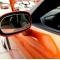 American Car Craft 2005-2013 C6 Corvette - Side View Mirror Trim Crossed Flags 2Pc [Auto-Dim], Brushed Stainless 042087