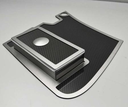 American Car Craft 1997-2004 C5/Z06 Corvette - Real Carbon Fiber Battery/Fuse Box Cover, With Brushed Trim 033089