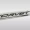 American Car Craft Corvette C8 Door Prop Polished/Brushed Stainless 'Corvette' - Passenger Side Only, Choose Inlay 881065