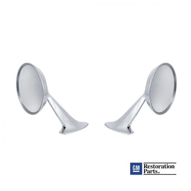 United Pacific 110745 Exterior Mirror Bundle for 1955-57 Chevy Passenger Car
