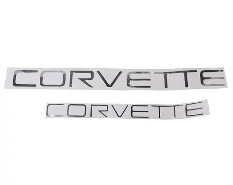 Corvette Corvette Lettering Kit, Chrome, 1991-1996