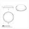United Pacific White Dome Light Lens For 1955-57 Chevy Passenger Car C555738