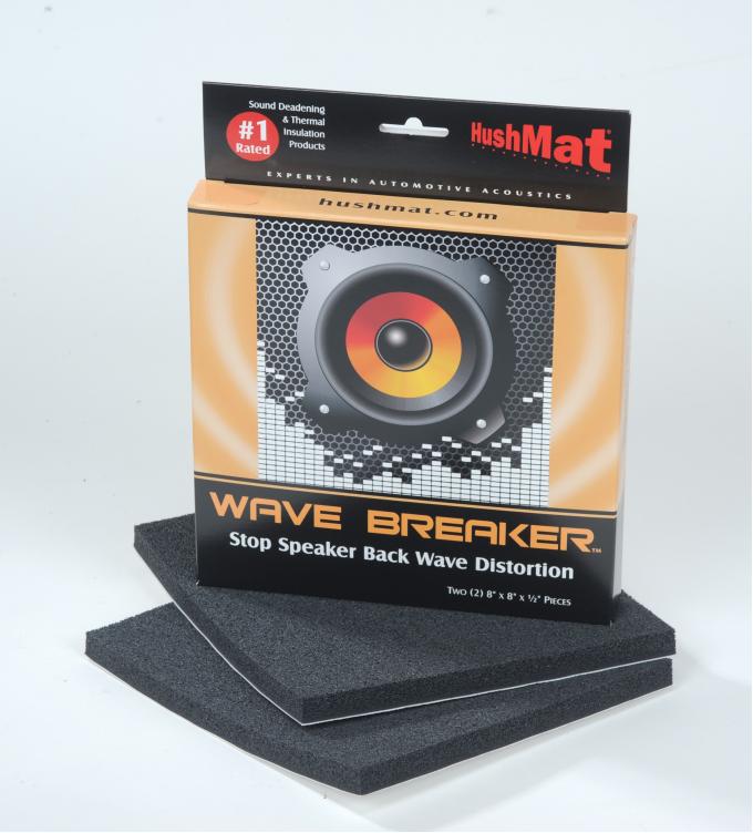 HushMat Wave Breaker Kit 8 Pack - Each Kit Contains 2- 8" x 8" ea Speaker Back Wave Deflecting Pads 88450