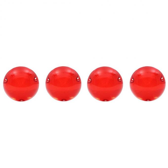 Trim Parts 1968-73 Chevrolet Corvette Set Of 4 Bubble Tail Light Lens/ Set A5782