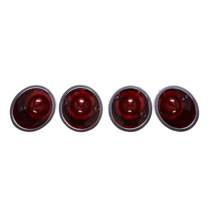 Trim Parts 1961-62 Chevrolet Corvette Set of 4 Rear Tail Light Assemblies, Each 5309