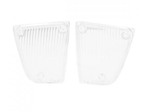 Trim Parts 1970-71 Chevrolet Corvette Clear Parking Light Lens, Pair A5300