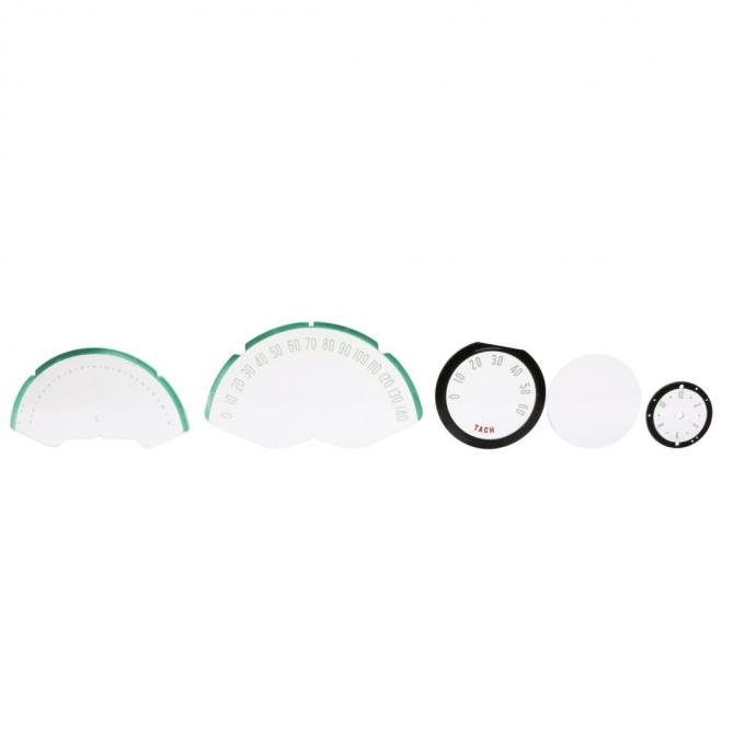 Trim Parts 1955-57 Chevrolet Corvette10-Piece Instrument Lens Set, Each 5141