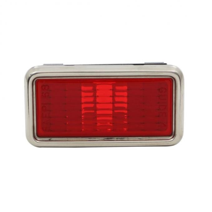 Trim Parts 1968-69 Chevrolet Corvette Rear Red Side Marker Light Lens, Each A5796