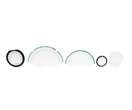 Trim Parts 1953-54 Chevorlet Corvette 10-Piece Instrument Lens Set, Each 5140