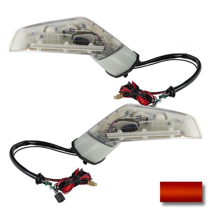 Oracle Lighting XM Concept Side Mirrors, Daytona Sunset Orange (G8F) 3902-504-G8F