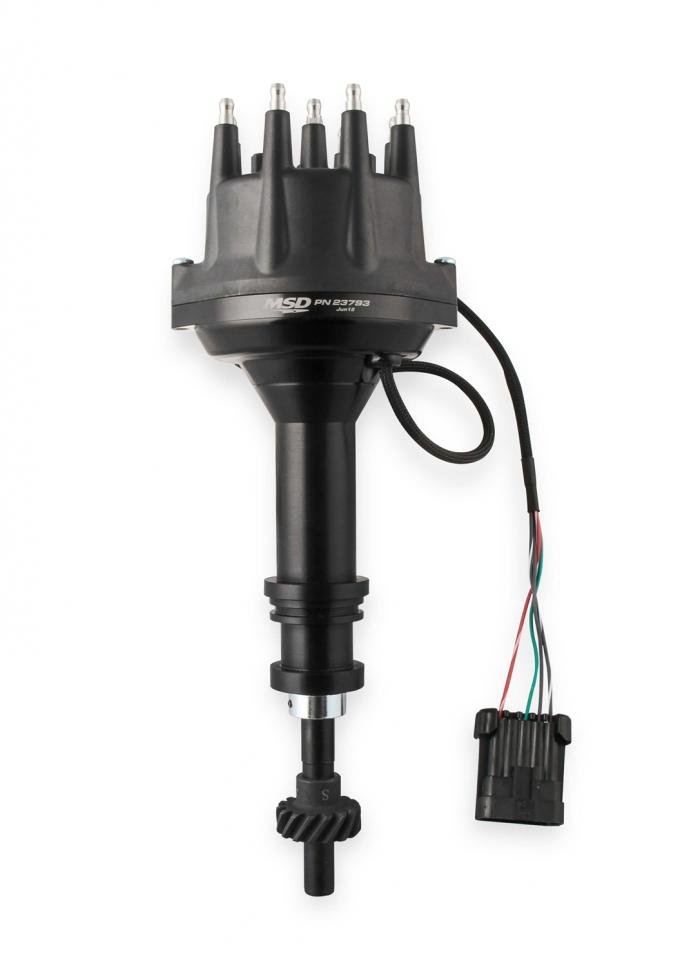 MSD Black, Ford 351C, 460 Dual Sync Distributor 23793