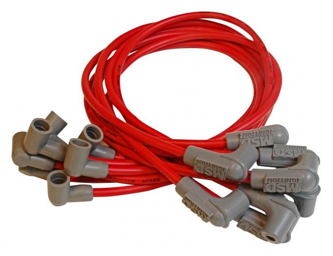 MSD Super Conductor Spark Plug Wire Set ,Small Block Chevy, Socket Dist. Cap 31659