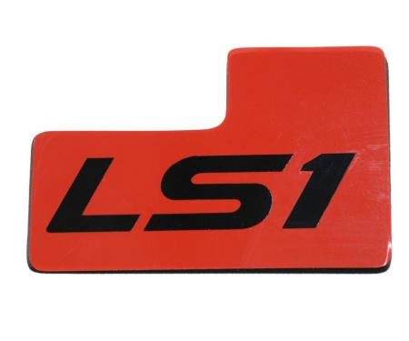 Corvette Throttle Body ID Plate, LS1, Red, 1997-2004