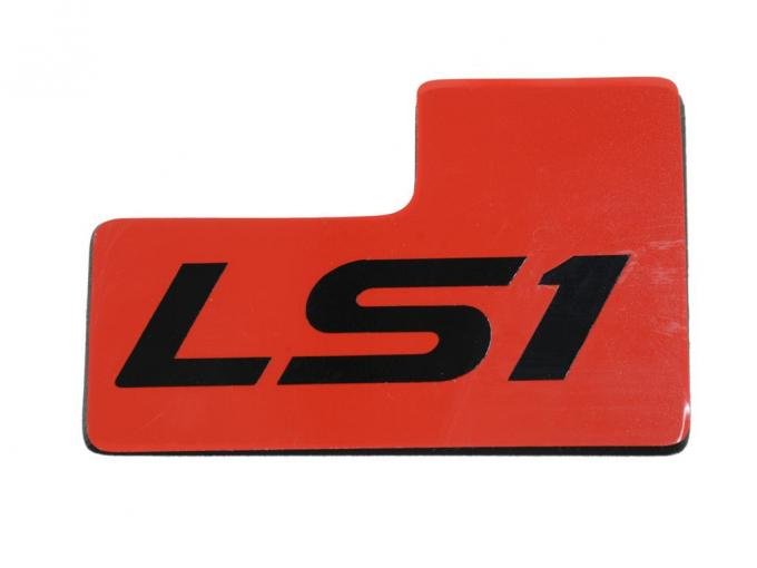 Corvette Throttle Body ID Plate, LS1, Red, 1997-2004