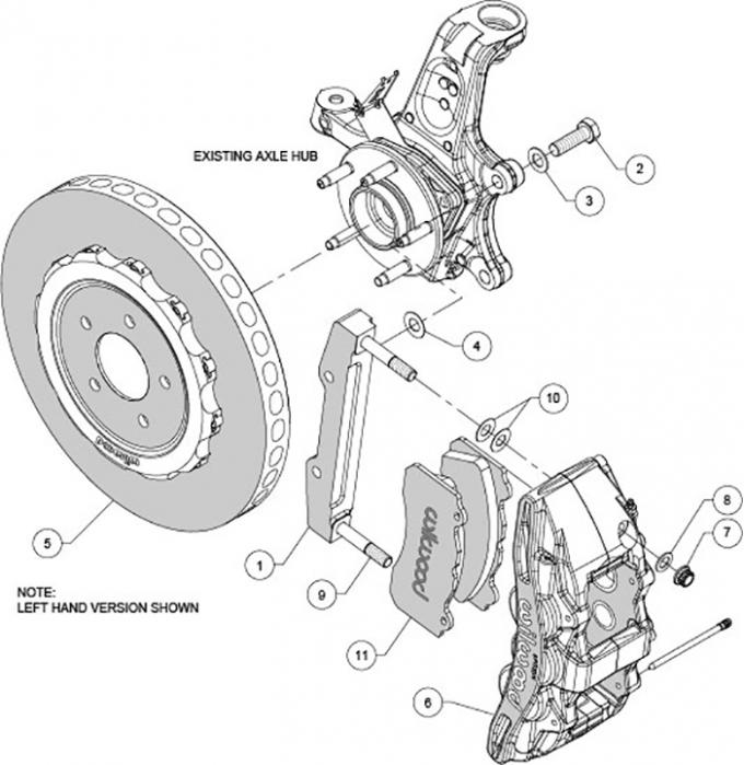 Wilwood Brakes SX6R WCCB Carbon-Ceramic Big Brake Front Brake Kit 140-15312-CSIC