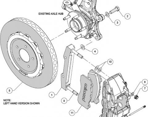 Wilwood Brakes SX6R WCCB Carbon-Ceramic Big Brake Front Brake Kit 140-15312-CSIC