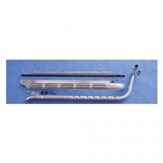 Corvette Side Exhaust System, Small Block, 2.5" Aluminized Pipes (Stock GM Sound), 1965-1967
