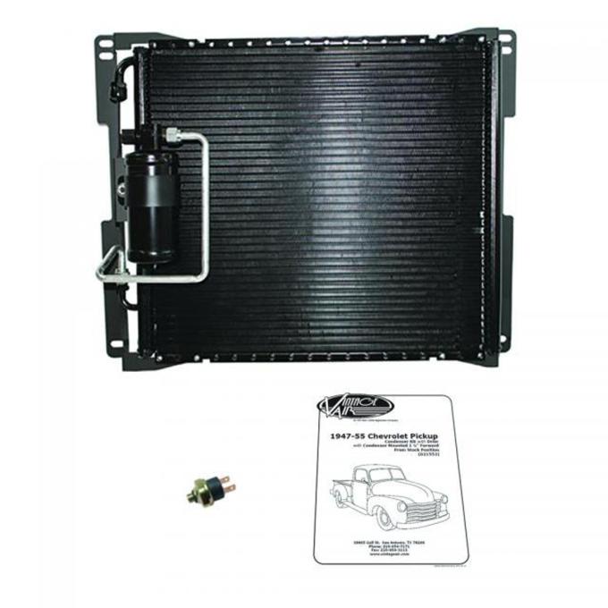Vintage Air 1947-55 Chevrolet Pickup SureFit™ Condenser Kit w/ Drier Fwd Mount 021553