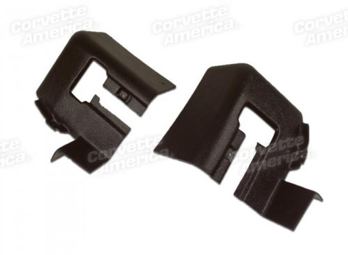 Corvette Rear Quarter Panel Extensions, Black Coupe (20), 1974-1977