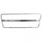Corvette Brake Pedal Trim, With Automatic Transmission, Stainless Steel, 1968-1979