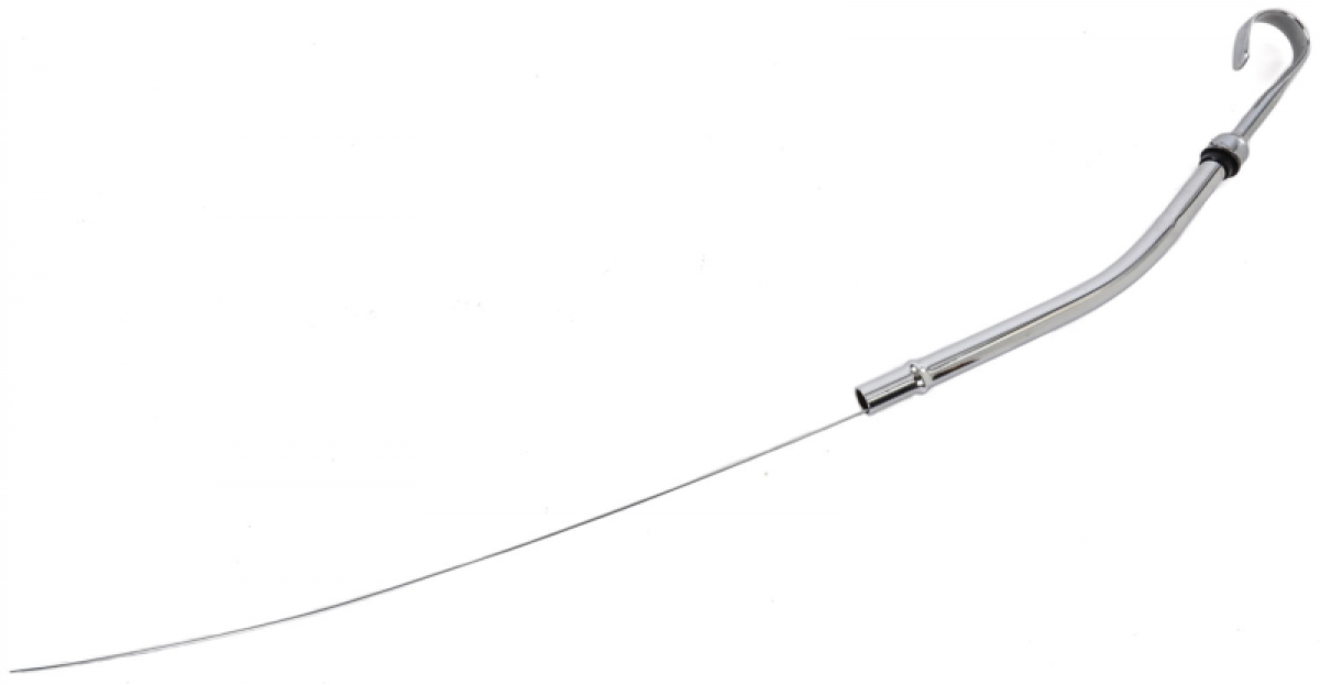 Corvette Chrome Oil Dipstick with Tube, 19651979 Motor City Vettes
