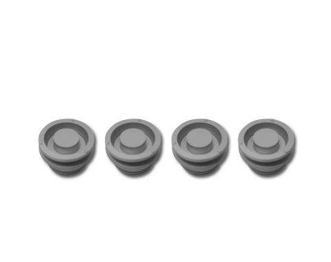 Corvette Caliper Pistons, Rear 4 Piece Set, 1965-1982