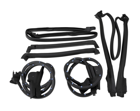 Corvette Weatherstrip Kit, Coupe Body 6 Piece, USA, 1990-1996