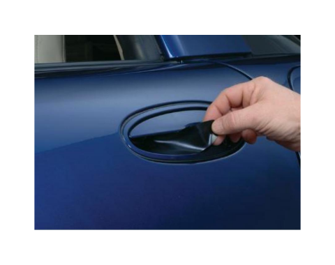 Corvette Door Handle Scratch Guards, Black, 2000-2004