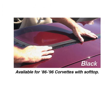 Corvette Deck Lid Protector, Convertible or Hardtop, Black, 1986-1996