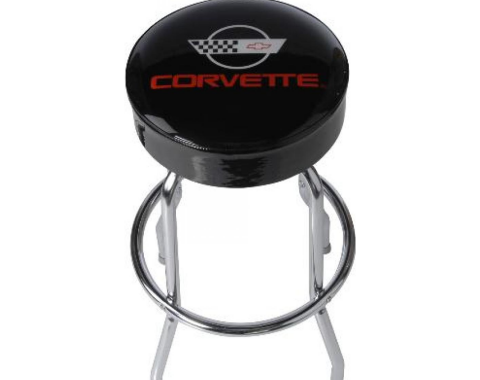 Corvette Counter Stool, C4 Emblem