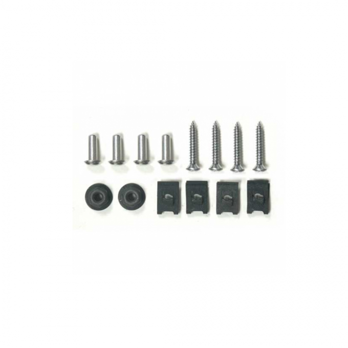 Corvette Side Fender Louver Attaching Hardware Kit, 1970-1972