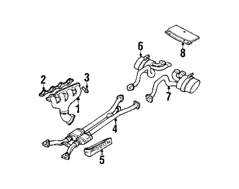 Corvette Exhaust Manifold Bolt, 1997-2004