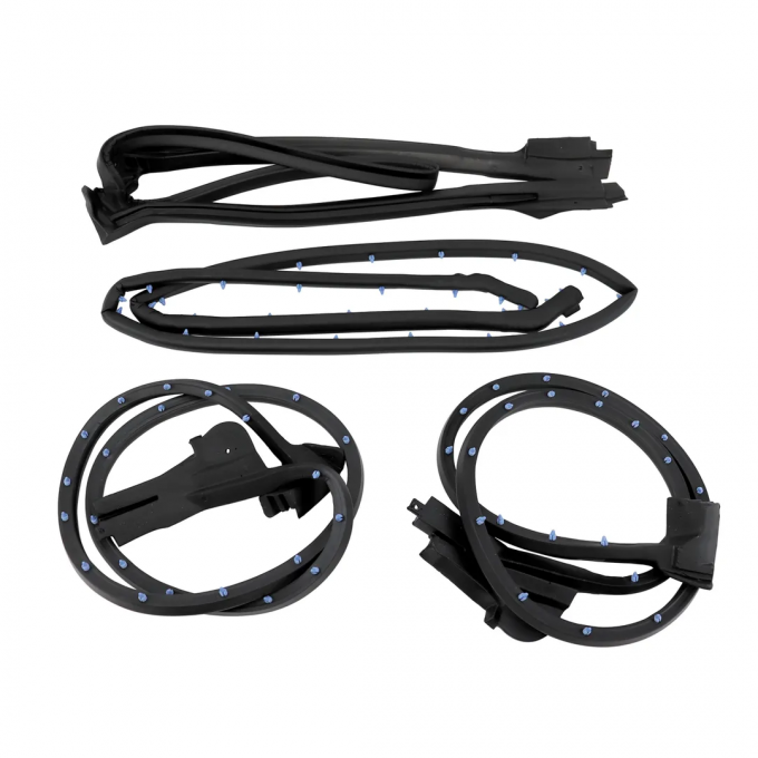 Corvette Weatherstrip Kit, Convertible Body 4 Piece, USA, 1990-1996