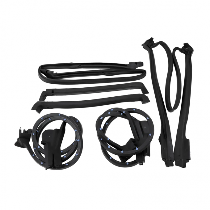 Corvette Weatherstrip Kit, Coupe Body 6 Piece, USA, 1990-1996