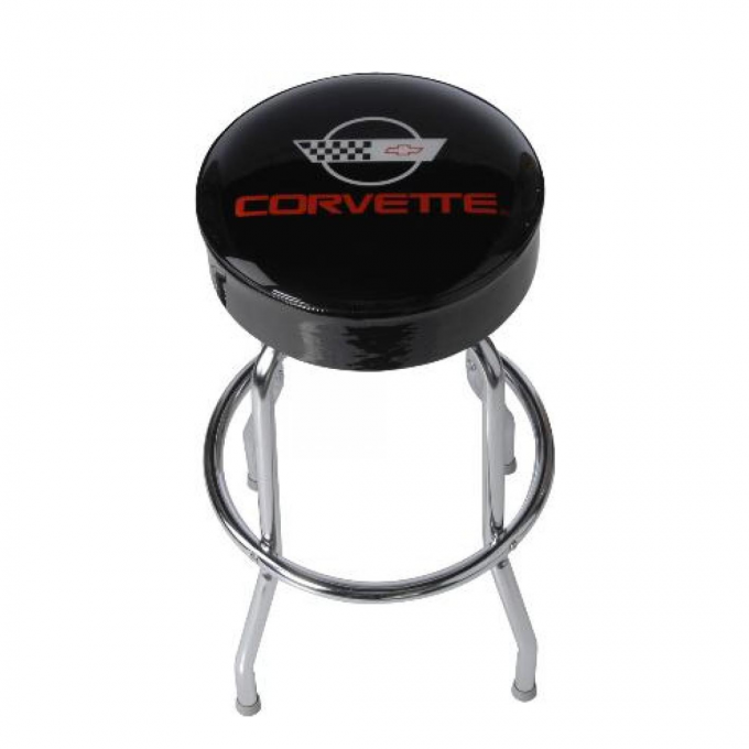 Corvette Counter Stool, C4 Emblem