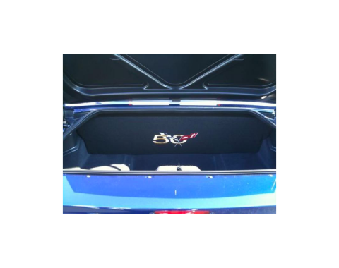 Corvette Compartment Divider, With Carpet & 50th Logo, "Quiet Ride", 1999-2004